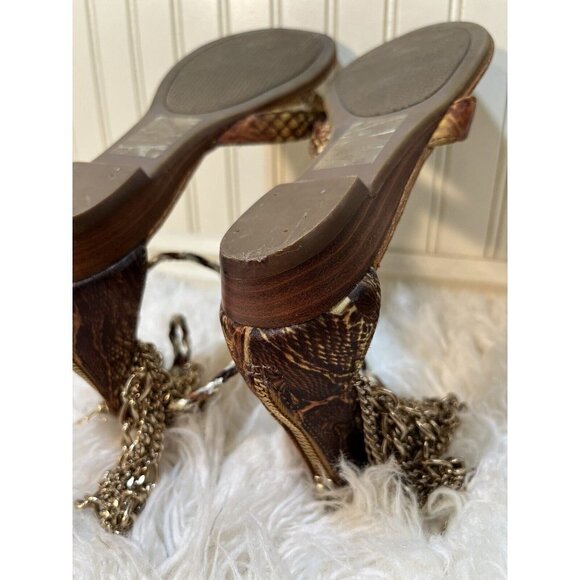 𝅺BAKERS JACKIE Sz 6.5 M Strappy Stiletto Gladiator  Sandals - Picture 7 of 11